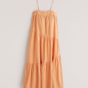 Abercrombie Asymmetrical Tiered Maxi Dress